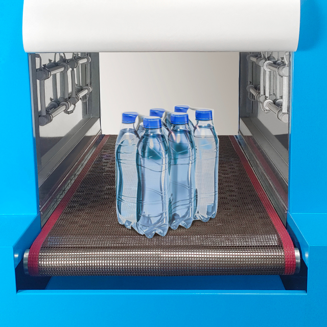 M&aacute;quina de embalagem retr&aacute;til de t&uacute;nel de calor BS-650 Teflon autom&aacute;tica