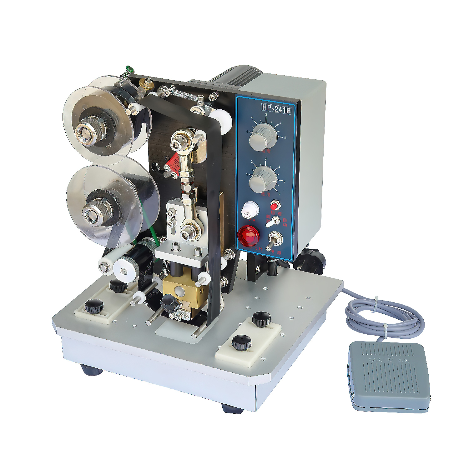 Stampante per codici a nastro a colori per macchina da stampa elettrica semiautomatica HP-241