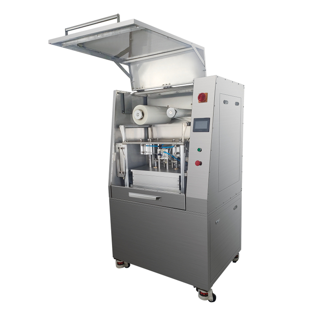 Sigillante DF-560 Maquina de sellar cajas Sigillatrice per vassoi Macchina avvolgitrice per pellicole Macchina per sigillare involucri di plastica