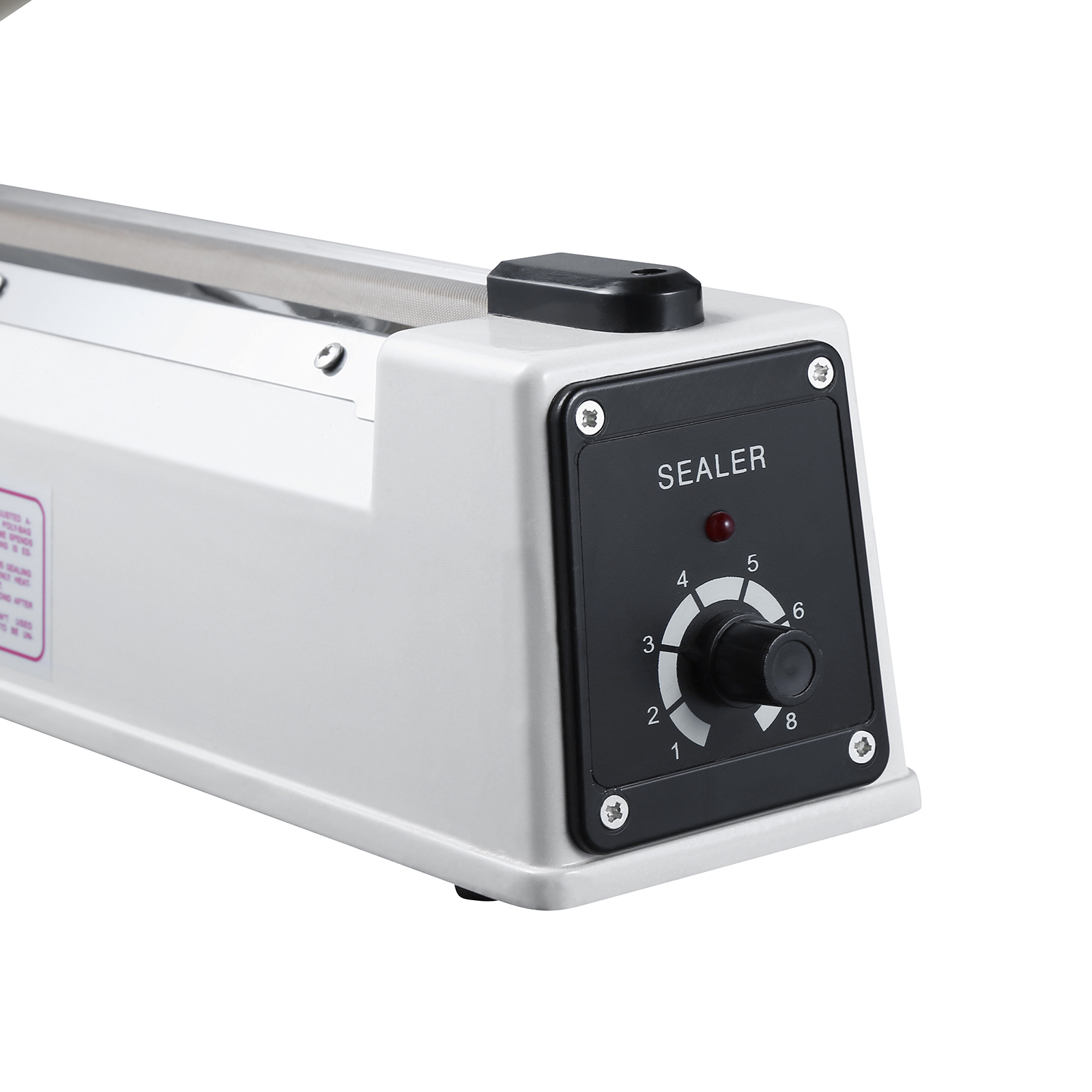 PFS-400C-5MM Voetbediening Voetpedaal Verwarming Sealer / Verticale Aluminium Voetpedaal Sealer Warmte Plastic Zak Sluitmachine