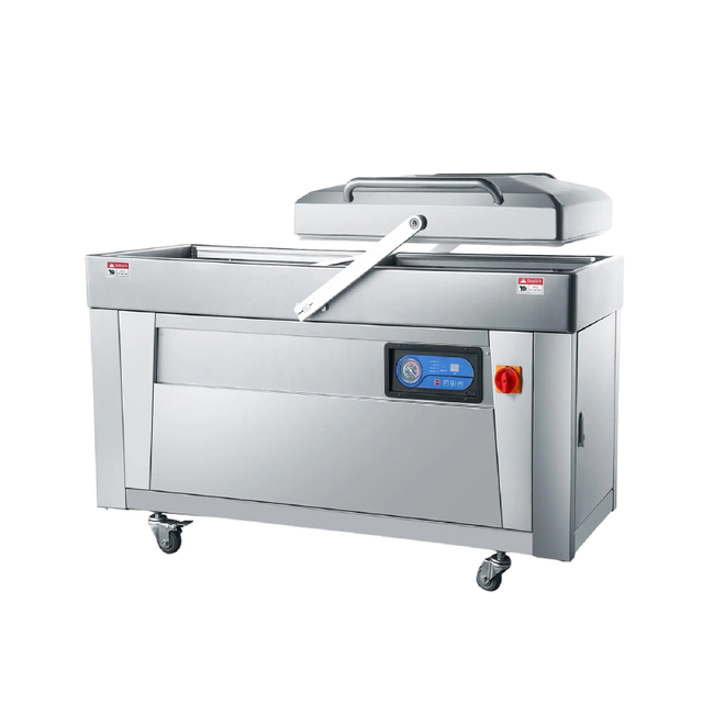 Machine d'emballage sous vide industrielle &agrave; Double chambre DZQ 500/2SA, Machine commerciale d'emballage sous vide pour aliments et viandes