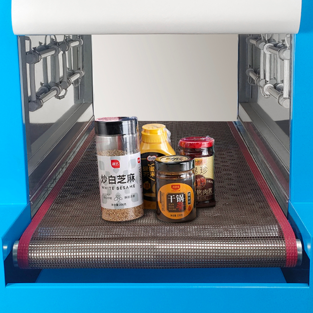 M&aacute;quina envasadora retr&aacute;ctil autom&aacute;tica con sellado t&eacute;rmico de tefl&oacute;n BS-450