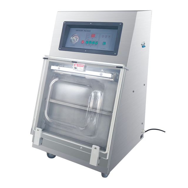 Sigillatrice sottovuoto inclinata DZX-300 per sacchetti verticali - Design fisso con ruote girevoli, ideale per uso domestico e commerciale