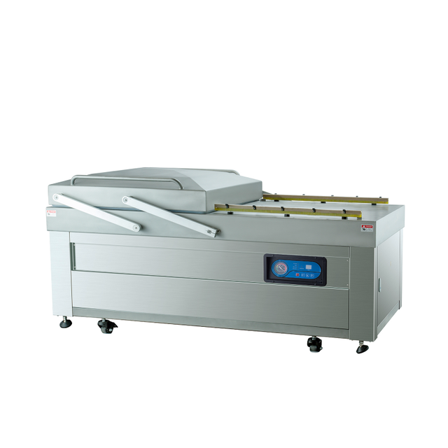 DZQ 850/2SA غرفة فراغ مسطحة غرفة مزدوجة آلة تعبئة الفراغ آلة ختم الفراغ التجارية للحوم