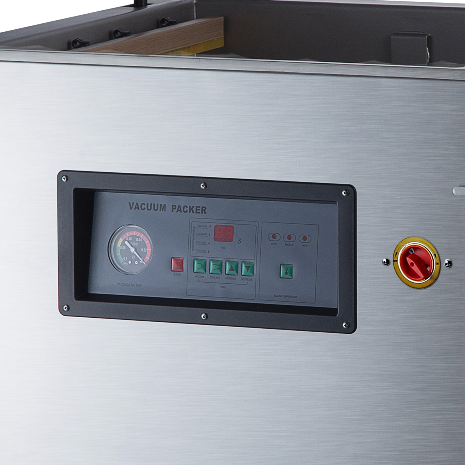 DZQ-600 Κάθετη μηχανή σφράγισης τροφίμων σε κενό Πλαστική σακούλα Μηχανή συσκευασίας κενού ψωμιού με κρέας