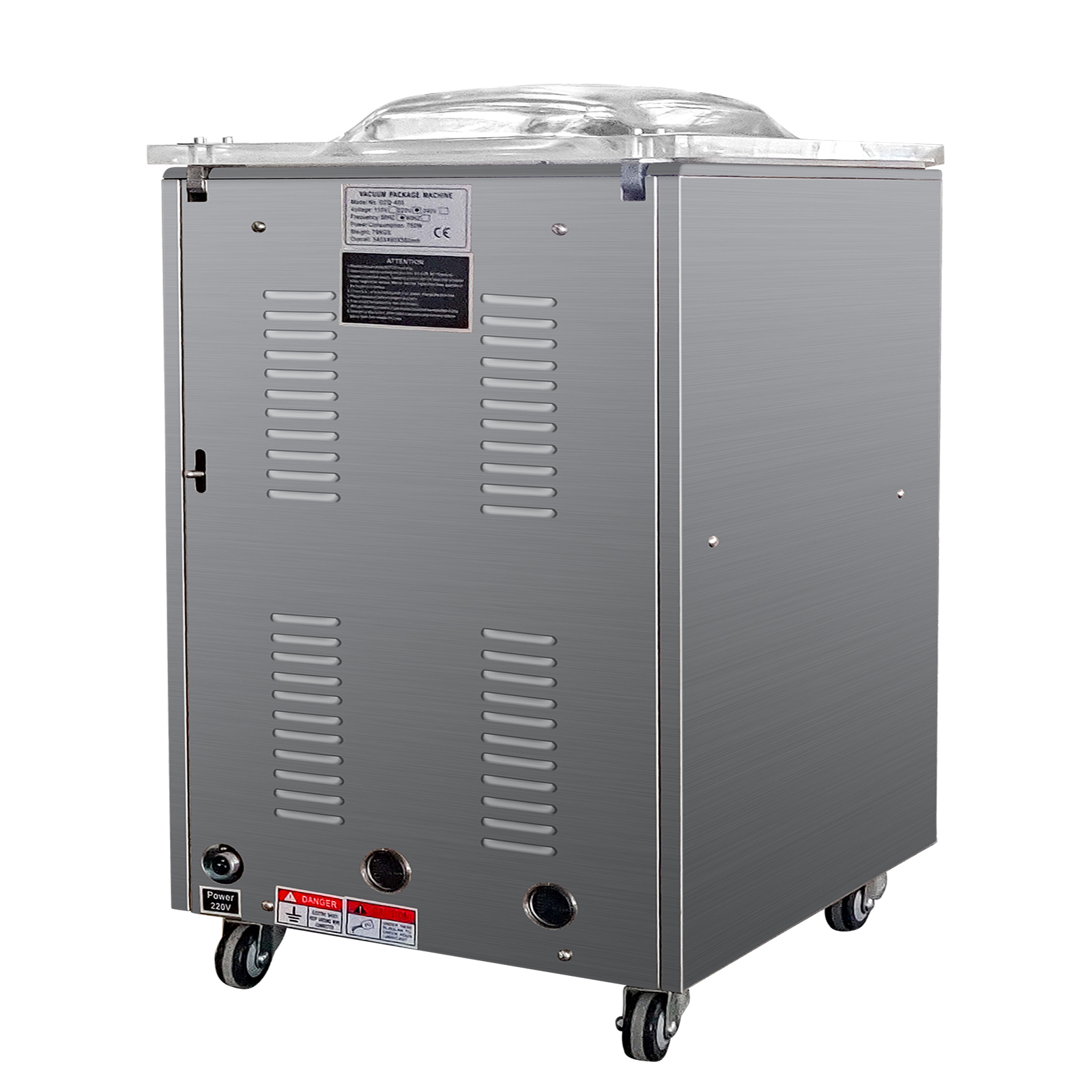 DZQ-600 Κάθετη μηχανή σφράγισης τροφίμων σε κενό Πλαστική σακούλα Μηχανή συσκευασίας κενού ψωμιού με κρέας