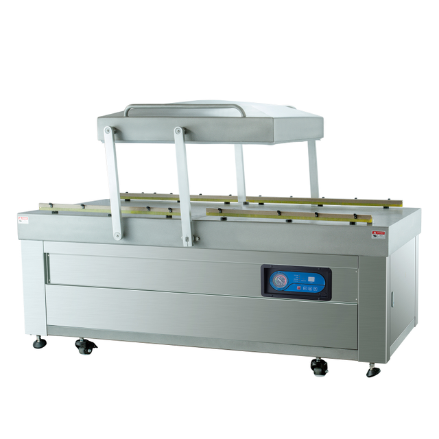 DZQ 850/2SA غرفة فراغ مسطحة غرفة مزدوجة آلة تعبئة الفراغ آلة ختم الفراغ التجارية للحوم