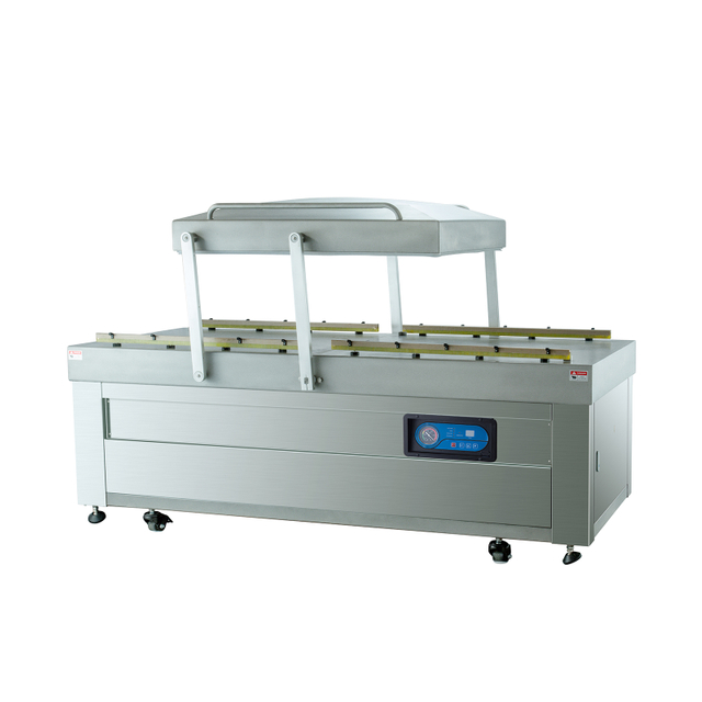 DZQ 1000/2SA(FLAT) أكياس مانعة للتسرب قابلة للتخصيص للأغذية عالية الجودة المجمدة غرفة مزدوجة آلة تعبئة الفراغ 