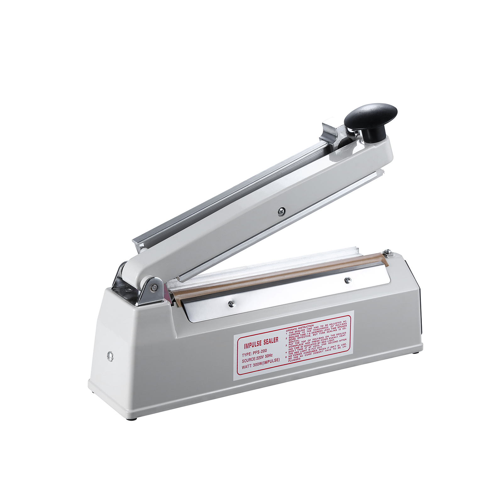 M&aacute;quinas de sellado t&eacute;rmico de PFS-200C-5MM para sellador de bolsas por impulso de alimentos m&aacute;quina selladora de lavado, llenado, sellado y embalaje