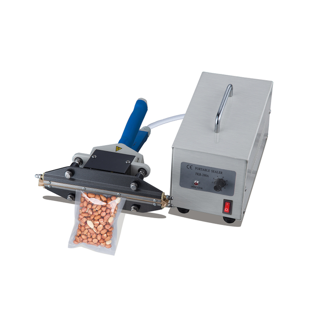 FKR-200A Macchina imballatrice per sacchetti con prezzo di fabbrica, sigillatrice per sacchetti in plastica, a impulsi, per sigillatura manuale a impulsi